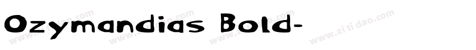 Ozymandias Bold字体转换